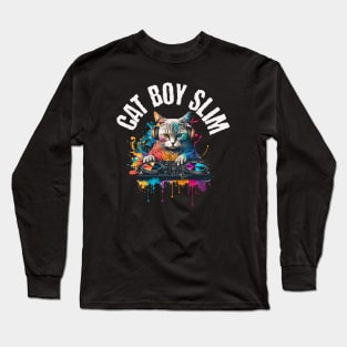 Cat Boy Slim Long Sleeve T-Shirt